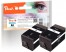 318854 - Peach Twin Pack cartouche d'encre noire HC compatible avec HP No. 920XL bk*2, D8J47AE