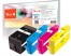 320006 - Peach Spar Pack Tintenpatronen kompatibel zu HP No. 903XL, T6M15AE, T6M03AE, T6M07AE, T6M11AE
